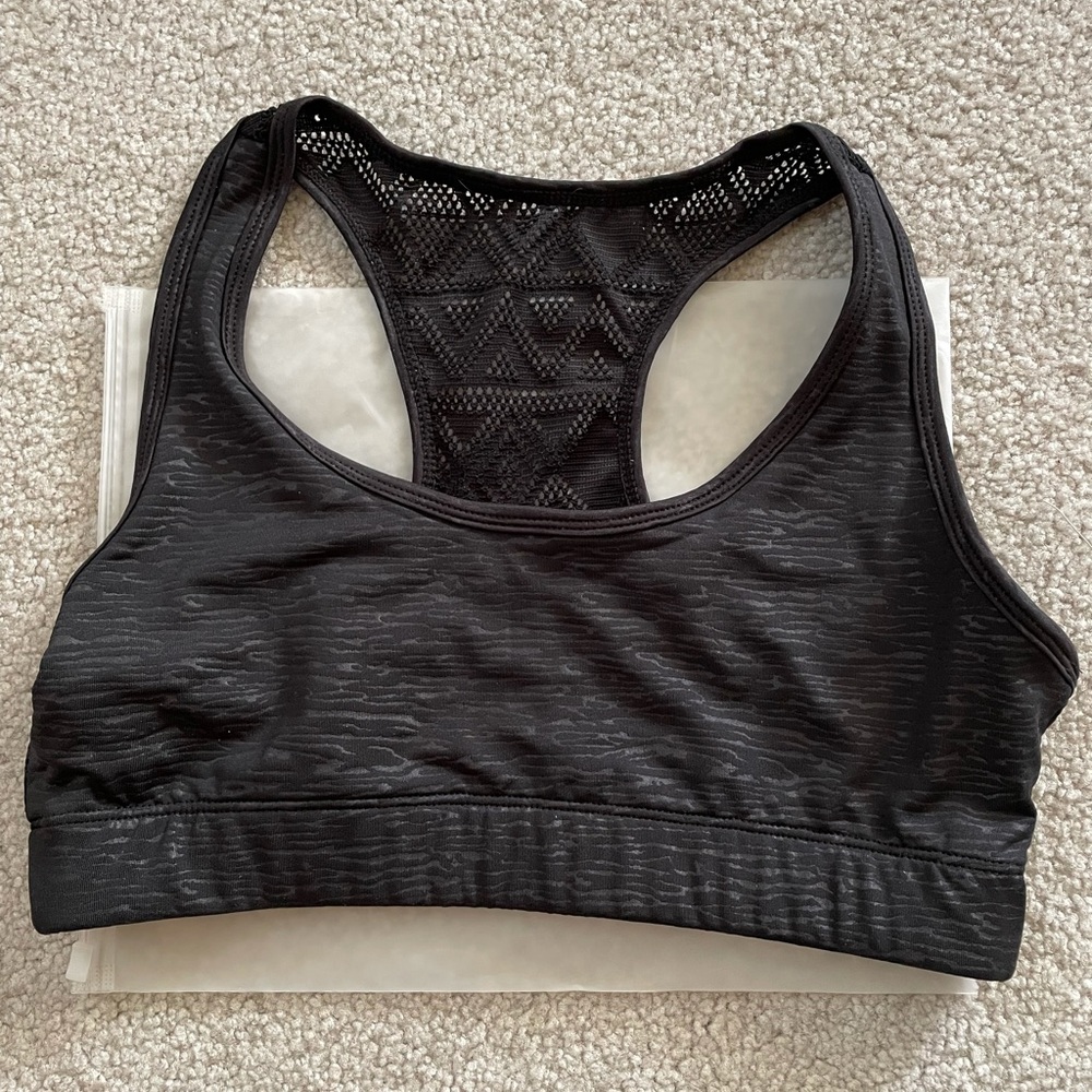 Zyia Black Bomber Bra Size Medium